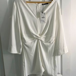 White Romper Zara